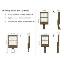 LED Wattage Adjustable Area Light W/ Built-in Photosensor - 150W/200W/240W/300W - 5000K -Zenith Boutique Store aqnitgzukl7lw9uf7ae4 84391.1698399527