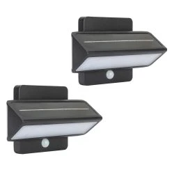 2-Pack Architectural Solar Wall Accent Light - With Motion Sensor - 120 Lumens - Gama Sonic