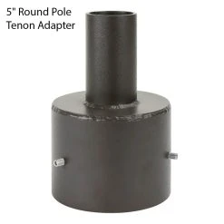 5" Round Pole Tenon Adapter