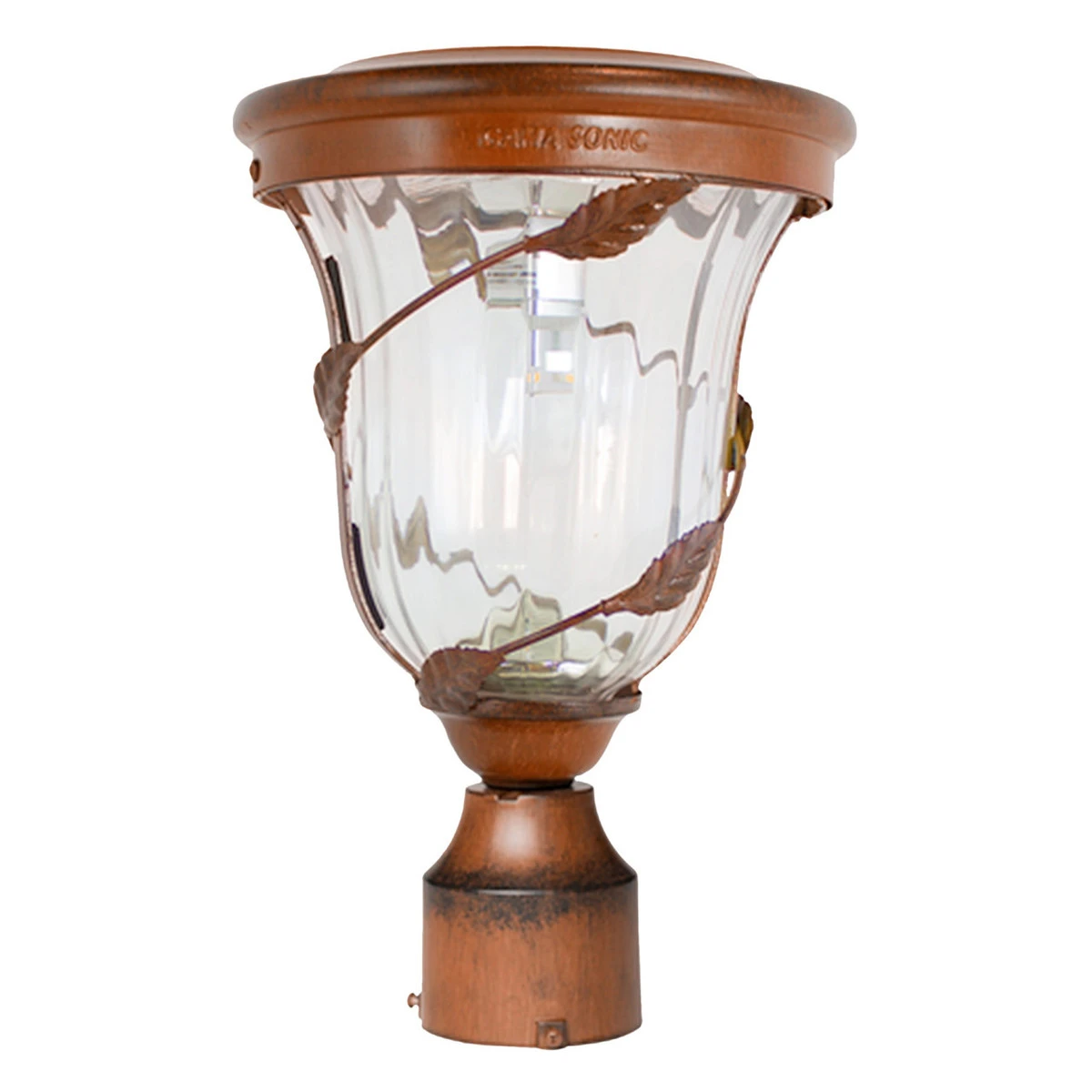 Solar LED Flora Lantern Light - 70 Lumens - 2700K - Antique Bronze Finish - Gama Sonic 1 Solar LED Flora Lantern Light - 70 Lumens - 2700K - Antique Bronze Finish - Gama Sonic