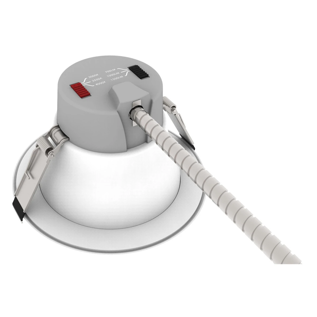 6in. LED Wattage Adjustable & Color Tunable Recessed Downlight - 7W/10W/18W - 3000K/3500K/4000K - LumeGen 2 6in. LED Wattage Adjustable & Color Tunable Recessed Downlight - 7W/10W/18W - 3000K/3500K/4000K - LumeGen - Image 2