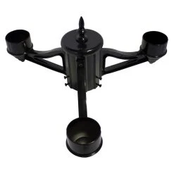 Triple-Head Bracket Kit With 3in. Fitter - Black Finish - Gama Sonic