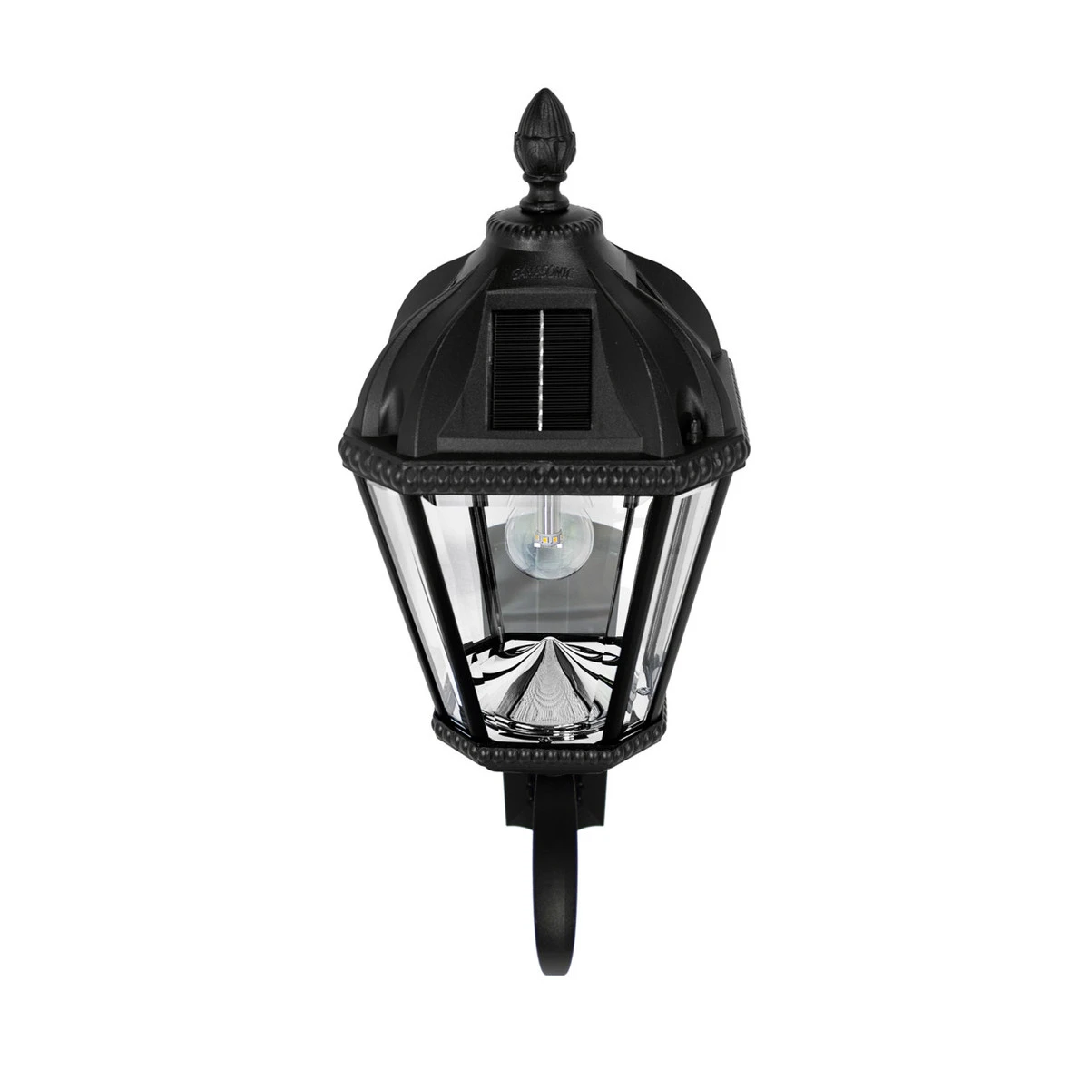 Solar LED Royal Bulb Lantern Light - Black - Gama Sonic 4 Solar LED Royal Bulb Lantern Light - Black - Gama Sonic - Image 4
