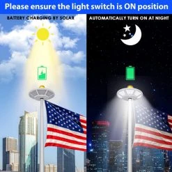 Solar LED Flagtop Pole Light - High Output 1100 Lumens - LumeGen -Zenith Boutique Store j6pufkdudsppmsir3cky 79627.1698275945