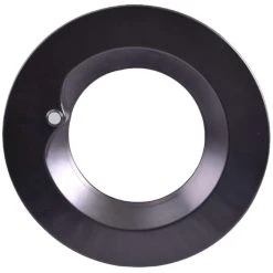 8in. Interchangeable Trim For Built-in Emergency Driver Downlights - Matte Black - Keystone