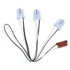 3-Lamp Wiring Harness For LED T8 Tubes Standard Socket By Keystone