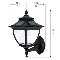 Solar LED Pagoda Lantern Light - Black - Gama Sonic 28 Solar LED Pagoda Lantern Light - Black - Gama Sonic -Zenith Boutique Store kjyuwbxeg81bw65avkhm 50465.1681246350