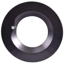 6in. Interchangeable Trim For Built-in Emergency Driver Downlights - Matte Black - Keystone