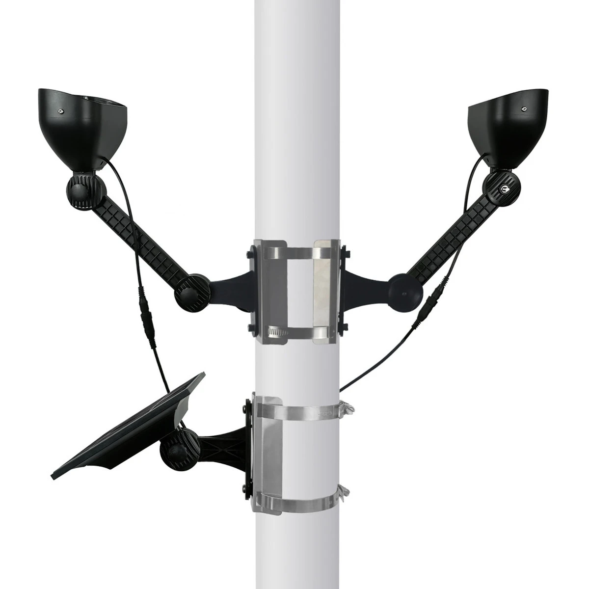 Solar LED Dual-Head Flagpole Light - 640 Lumens - LumeGen 1 Solar LED Dual-Head Flagpole Light - 640 Lumens - LumeGen