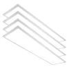 Case Of 4 - 1x4 LED Flat Panel Light - Wattage Adjustable 20W/30W/40W - Color Tunable 35K/40K/50K/57K/65K - LumeGen