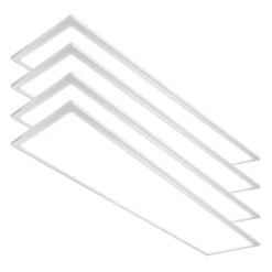 Case Of 4 - 1x4 LED Flat Panel Light - 30W - 35K/40K/50K - LumeGen