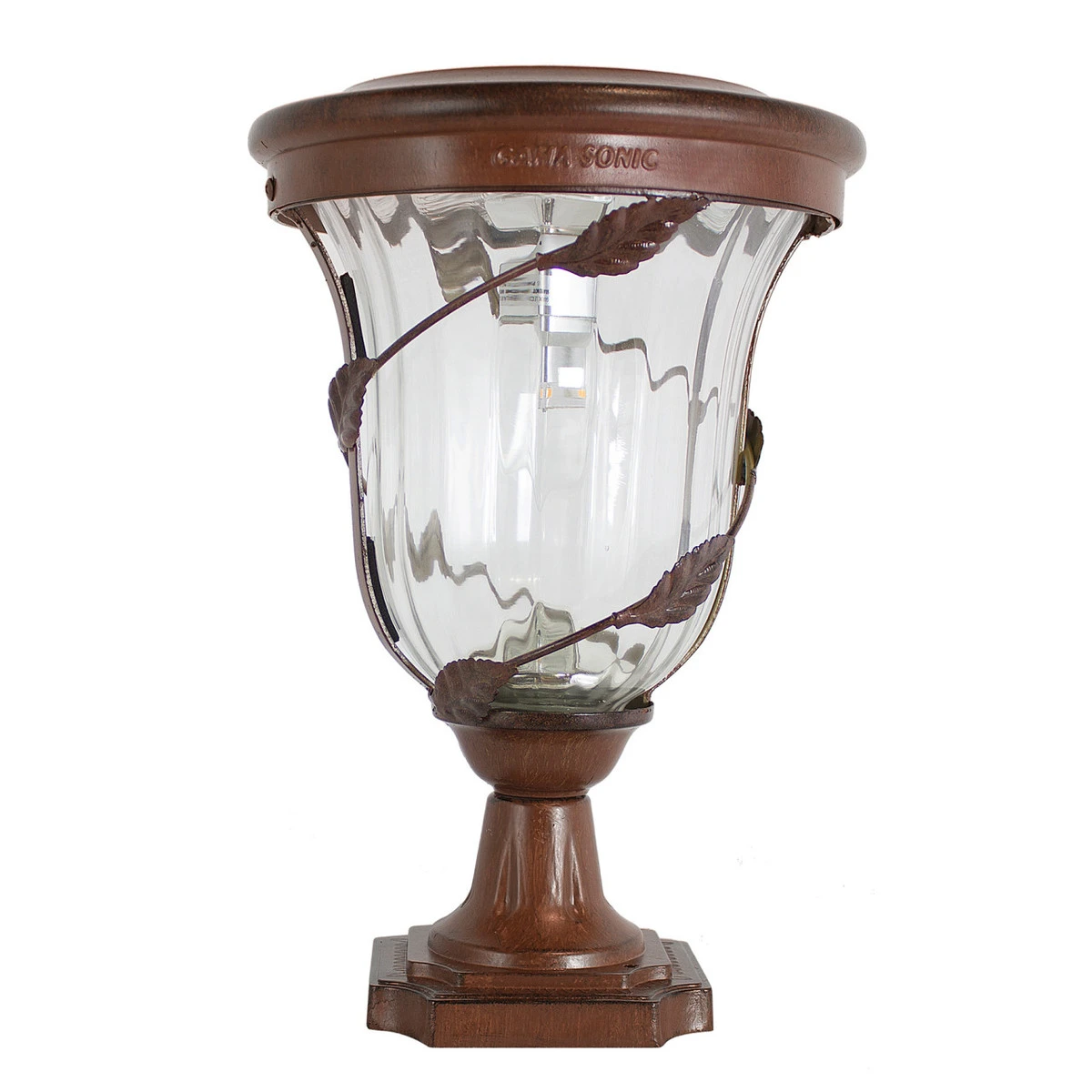 Solar LED Flora Lantern Light - 70 Lumens - 2700K - Antique Bronze Finish - Gama Sonic 4 Solar LED Flora Lantern Light - 70 Lumens - 2700K - Antique Bronze Finish - Gama Sonic - Image 4