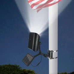 Solar LED Adjustable Flagpole Light - 360 Lumens - LumeGen -Zenith Boutique Store mdyda8va4b3qubwem3yf 55425.1698313513