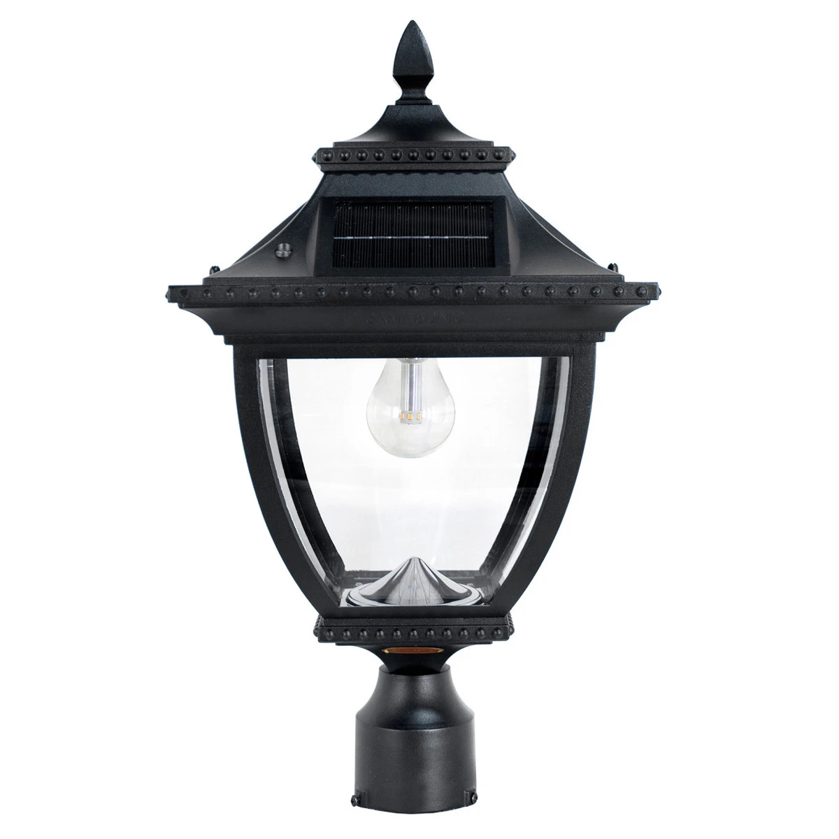 Solar LED Pagoda Lantern Light - Black - Gama Sonic 5 Solar LED Pagoda Lantern Light - Black - Gama Sonic - Image 5