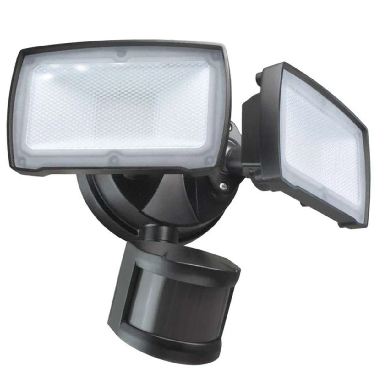 Bronze Motion-Activated LED 2-Head Flood Light - 25W - 2100 Lumens - 5000K - Good Earth 2 Bronze Motion-Activated LED 2-Head Flood Light - 25W - 2100 Lumens - 5000K - Good Earth - Image 2