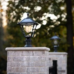 Solar LED Spiral Frame Post Light - 120 Lumens - 2700K - Black Finish -Gama Sonic 11 Solar LED Spiral Frame Post Light - 120 Lumens - 2700K - Black Finish -Gama Sonic -Zenith Boutique Store ovco5nagrtzxqmiqsf4a 82437.1681542681