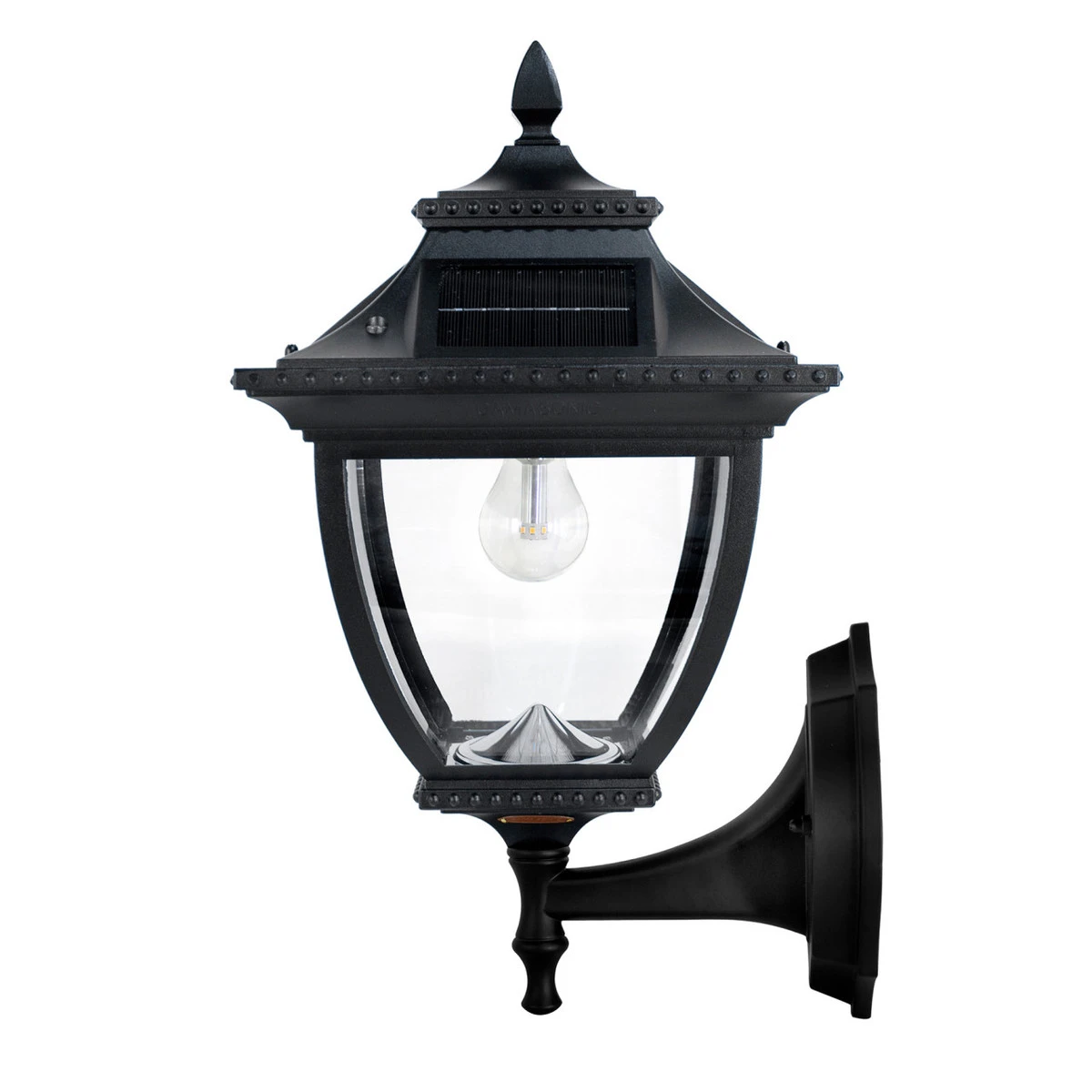 Solar LED Pagoda Lantern Light - Black - Gama Sonic 7 Solar LED Pagoda Lantern Light - Black - Gama Sonic - Image 7