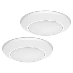 2-Pack - 6in. LED Color Tunable Disc Downlight - 10W - 1000 Lumens - 27K/30K/40K/50K/60K