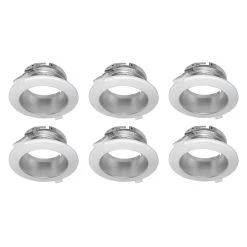 Case Of 6 - 4in. VersaFlex Series Recessed Trim - White - Beyond LED Technology