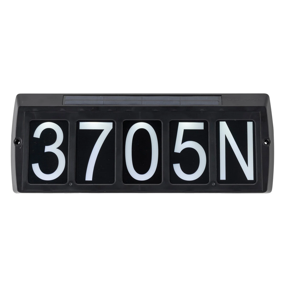 Solar LED Address Light - Black Finish - Gama Sonic 2 Solar LED Address Light - Black Finish - Gama Sonic - Image 2