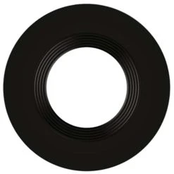 4in. Interchangeable Trim For Baffled Retrofit Downlights - Matte Black - Keystone