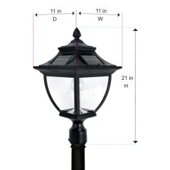 Solar LED Pagoda Lantern Light - Black - Gama Sonic 30 Solar LED Pagoda Lantern Light - Black - Gama Sonic -Zenith Boutique Store sgb2ez4mxdxxxsviobni 82874.1681246352