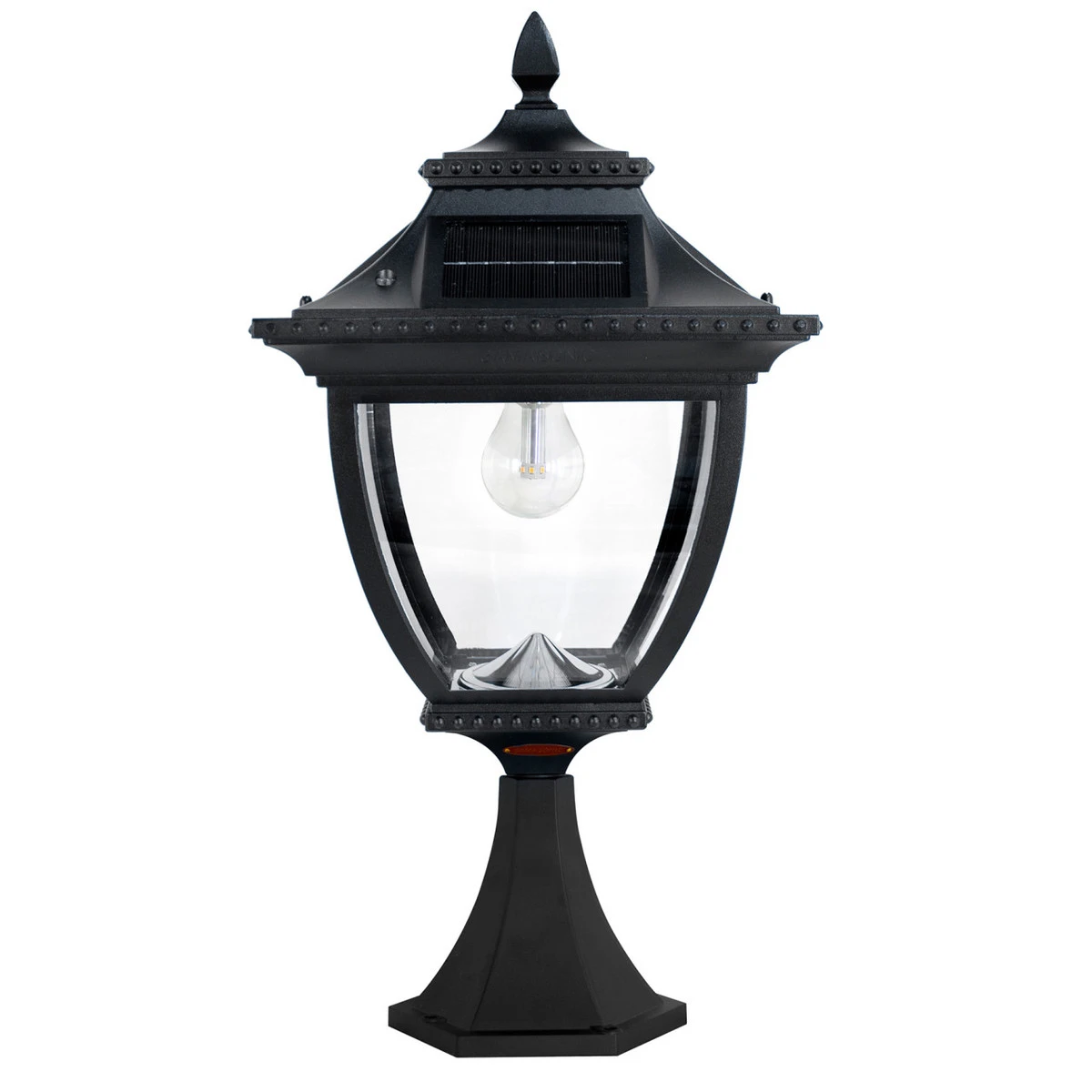 Solar LED Pagoda Lantern Light - Black - Gama Sonic 6 Solar LED Pagoda Lantern Light - Black - Gama Sonic - Image 6