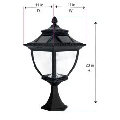 Solar LED Pagoda Lantern Light - Black - Gama Sonic 27 Solar LED Pagoda Lantern Light - Black - Gama Sonic -Zenith Boutique Store t4bvhcwjhlkrarhpnua8 33568.1681246349