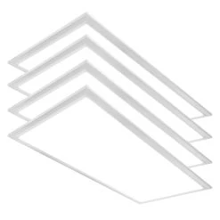 Case Of 4 - 2x4 LED Flat Panel Light - Wattage Adjustable 30W/40W/50W - Color Tunable 35K/40K/50K/57K/65K - LumeGen