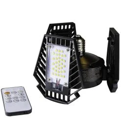 LED 3-Panel Adjustable Garage Bulb - 65W - 8000 Lumens - 5000K - With Motion Sensor And Remote Control - Pinegreen Lighting -Zenith Boutique Store veereej4kztcv6igch9n 58044.1682682641