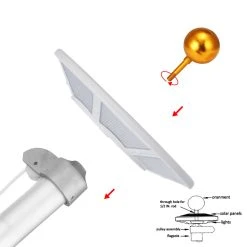 Solar LED Flagtop Pole Light - High Output 1100 Lumens - LumeGen -Zenith Boutique Store vh194xekq2sufkex5jhq 41380.1698275944