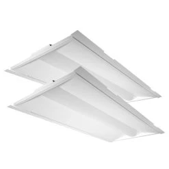 Case Of 2 - 2x4 LED Troffer Retrofit Kit - Wattage Selectable 30W/40W/50W - Color Tunable 35K/40K/50K - Edipai