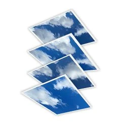 Case Of 4 - 2x2 LED Flat Panel Cloud Design Light - 39W - Beyond LED