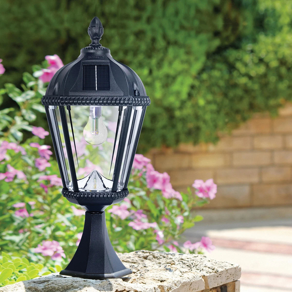 Solar LED Royal Bulb Lantern Light - Black - Gama Sonic 14 Solar LED Royal Bulb Lantern Light - Black - Gama Sonic - Image 14