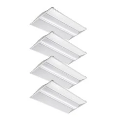 Case Of 4 - 2x4 LED Troffer Light - 50W - 4000K/5000K - Zenith