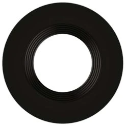 6in. Interchangeable Trim For Baffled Retrofit Downlights - Matte Black - Keystone