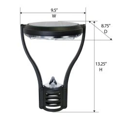 Solar LED Modern Post Light - 150 Lumens - 2700K - Black Finish - Gama Sonic -Zenith Boutique Store zysledf9pfoubovleaoh 38445.1698370955